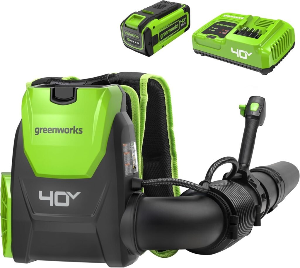 Greenworks 40V Cordless Brushless Backpack Leaf Blower