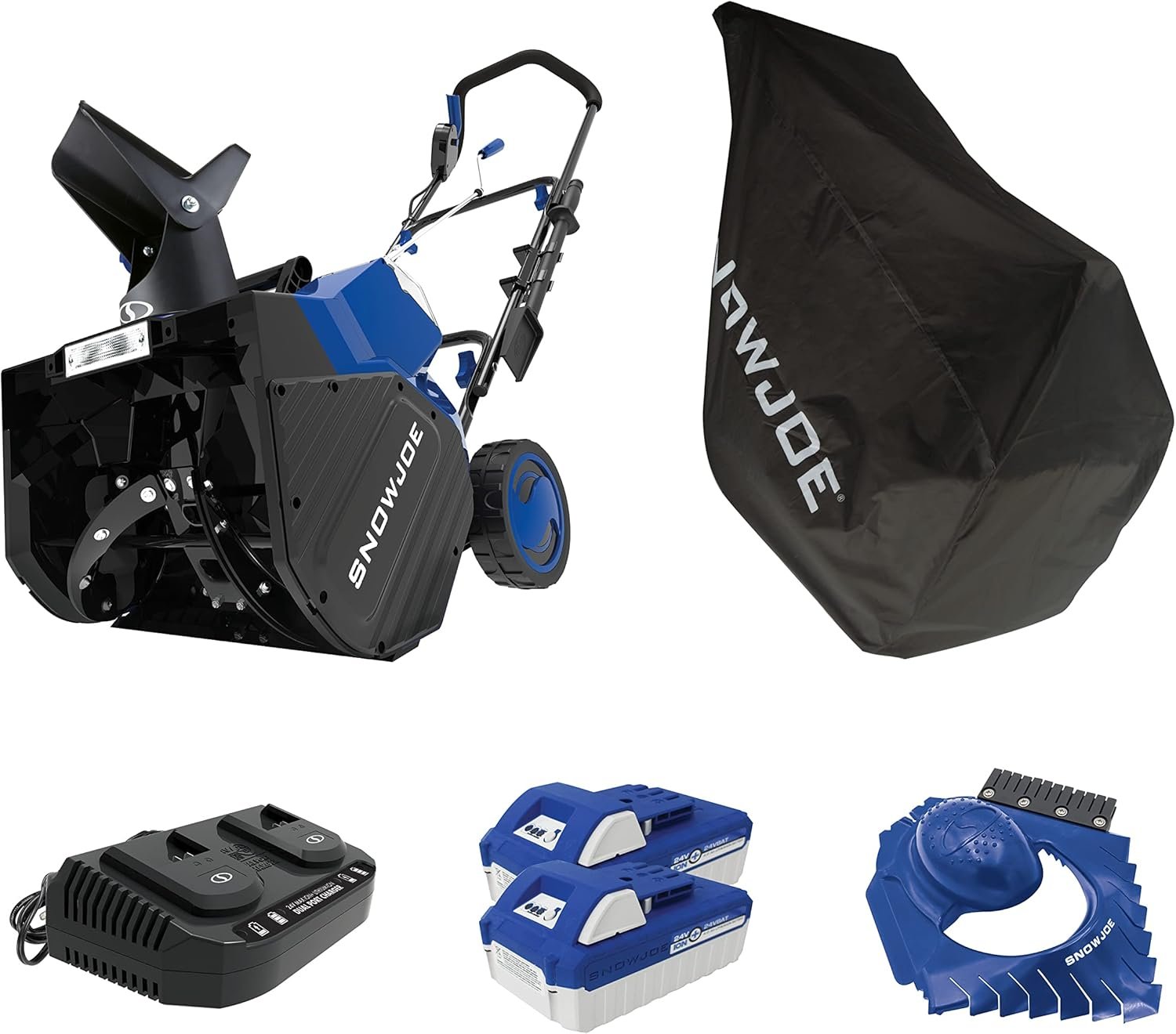 Snow Joe 24V-X2-SB18-TV1 24-Volt IONMAX Snow Blower Bundle